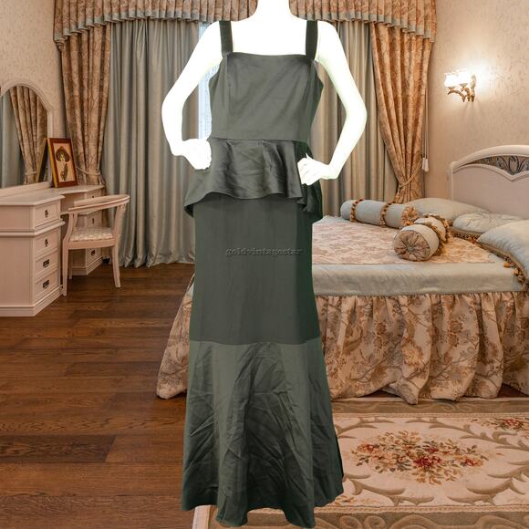 Vera Wang Black Tier Avant-Garde Chic Dress L - Picture 2 of 4